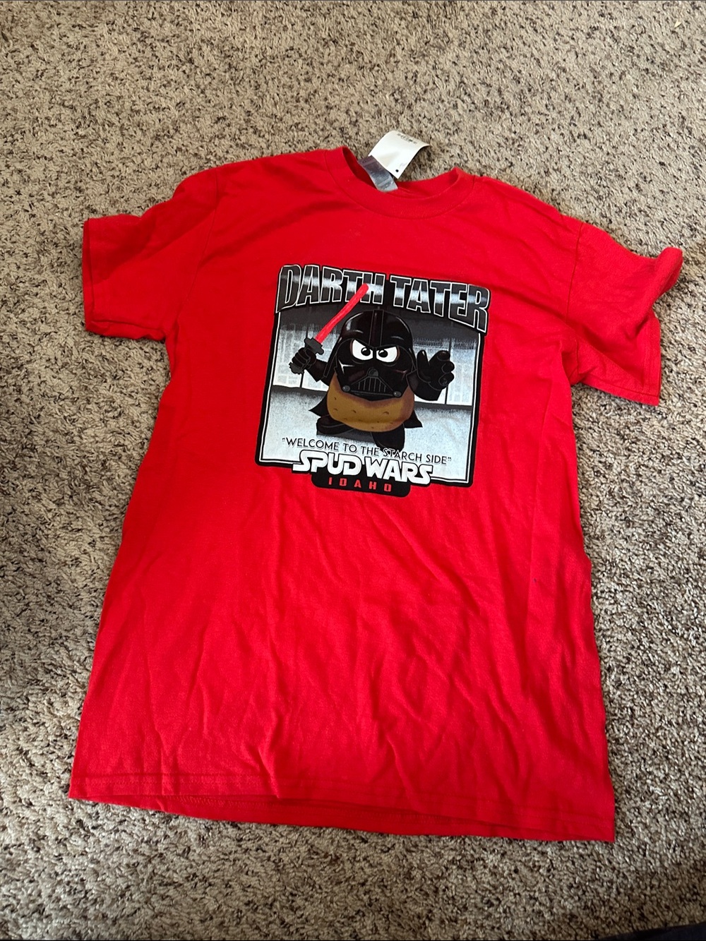 Kids Red 'Darth Tater' Graphic Tee - Star Wars Spoof